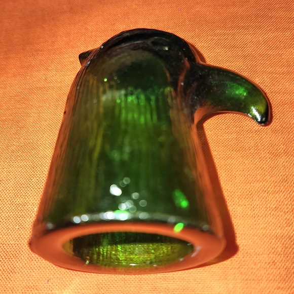 Vintage Glass Eagle Set, Decanter Shot Glass, MCM Barware - Picture 5 of 8